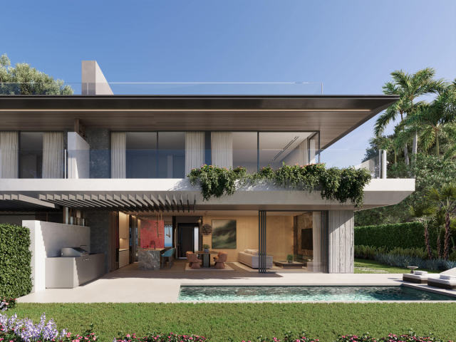Villas with golf views in Reserva de Marbella