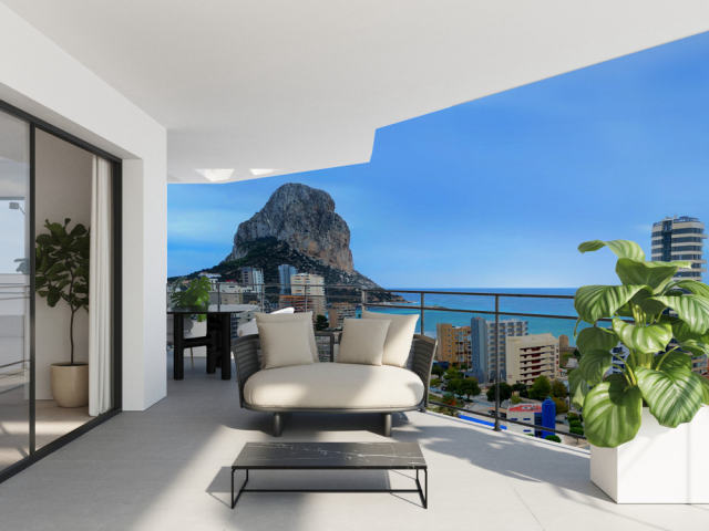 Apartments with sea views in Calpe