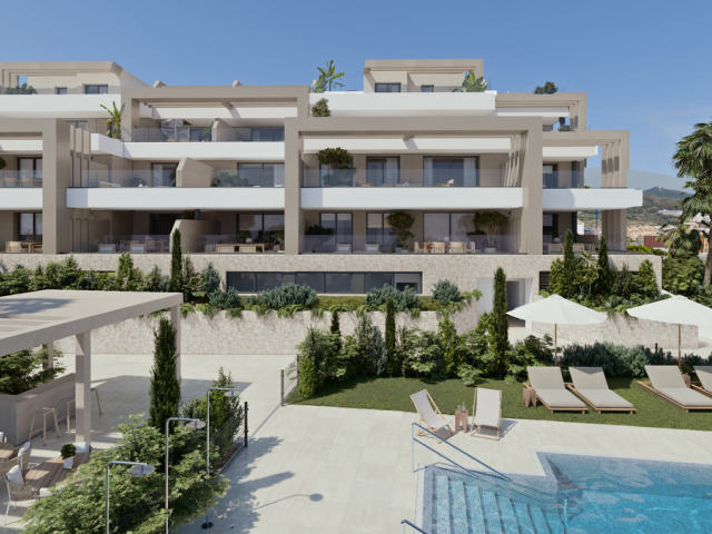 Frontline beach apartments in Las Mesas