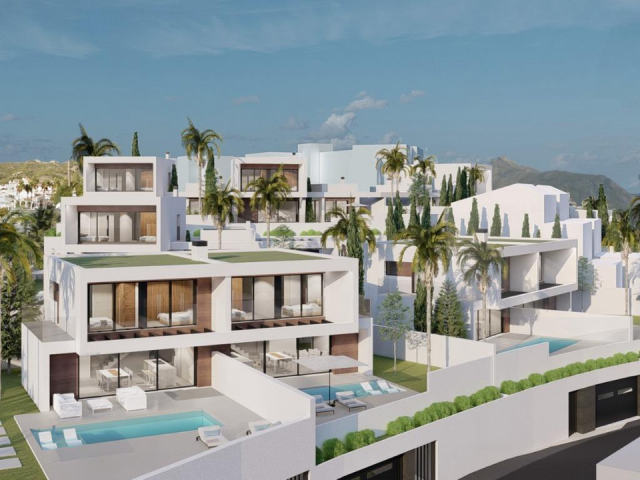 Villas with sea views in Nueva Nerja