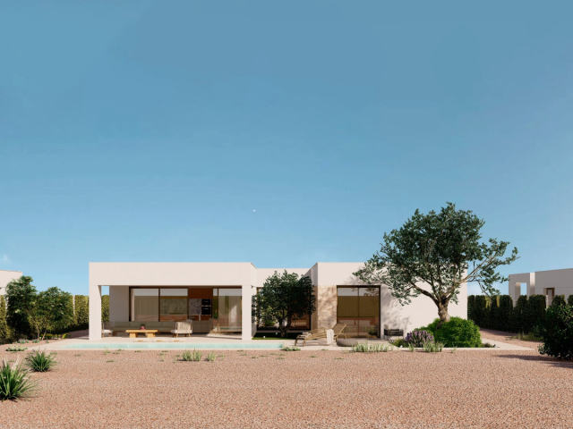 Frontline golf villas in Hacienda del Álamo Golf
