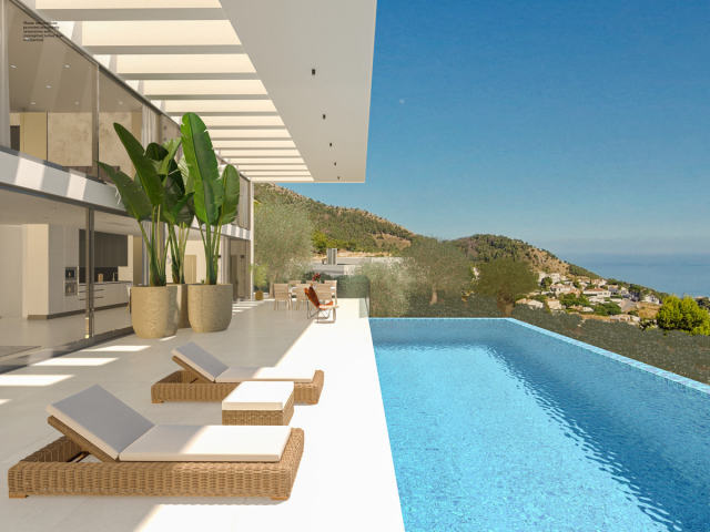 Villas with sea views in Mijas