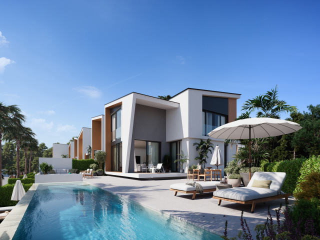 Villas with golf views in Calaburra - Chaparral