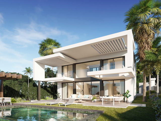 Villas with sea views in Mijas Pueblo