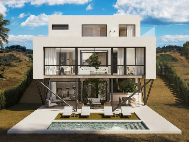 Frontline golf villas in Mijas