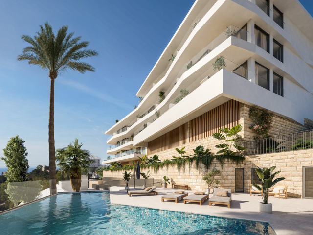 Frontline beach apartments in Los Pacos