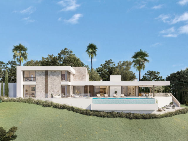 Villas with sea views in Calahonda