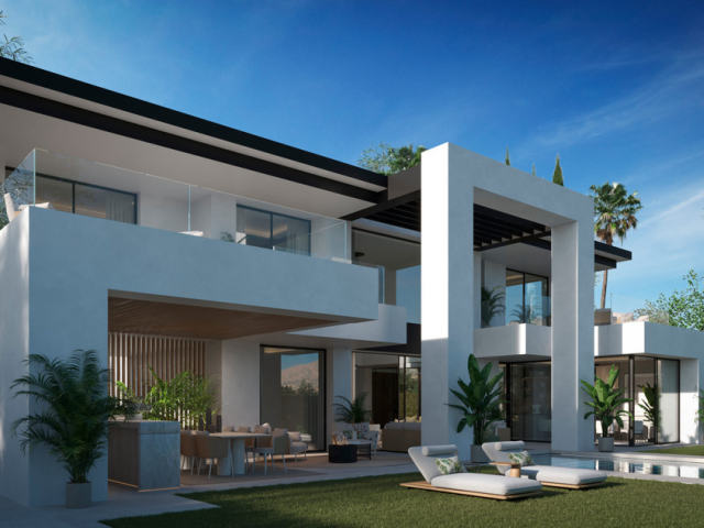 Villas with sea views in Los Flamingos