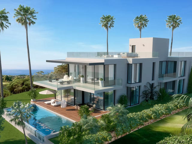 Villas with golf views in Cabopino-Artola