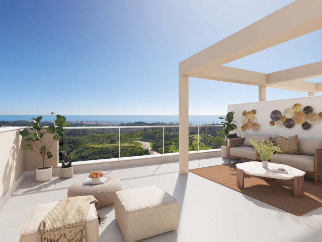 Apartments with sea views in Calaburra - Chaparral
